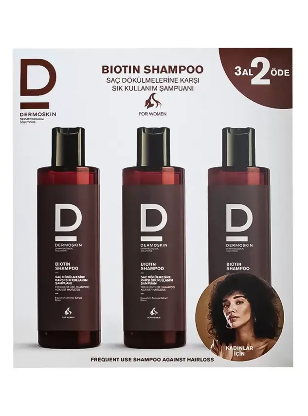Dermoskin Biotin Şampuan Kadın 200 ml 3 Al 2 Öde - 1