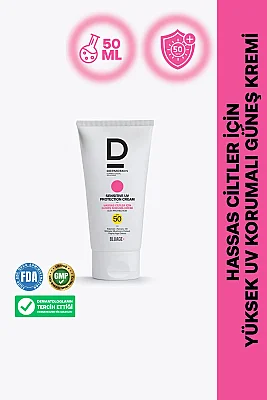 Dermoskin Bluage+ SPF50+ Hassas Ciltler İçin Güneş Kremi 50 ml - Dermoskin