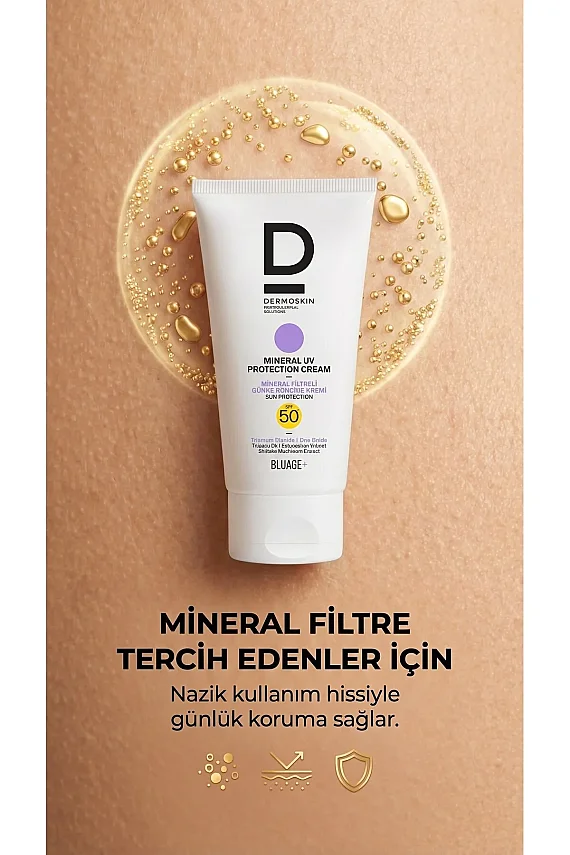 Dermoskin Bluage+ SPF50+ Mineral Filtreli Güneş Koruma Kremi 50 ml - 3