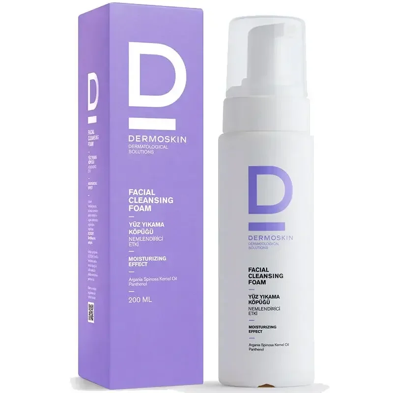 Dermoskin Facial Cleansing Foam 200 ml Yüz Temizleme Köpüğü - 1