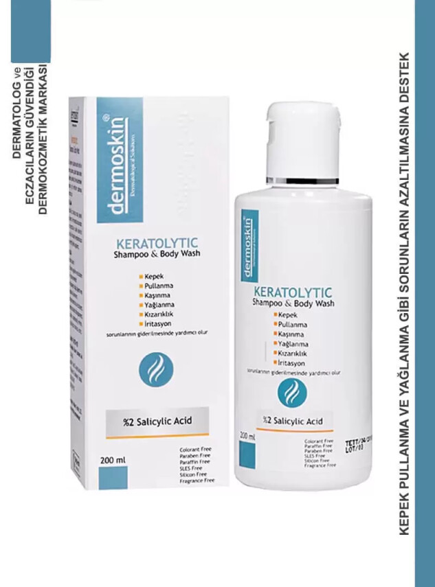Dermoskin Keratolytic Şampuan/Body Wash 200 ml - Dermoskin
