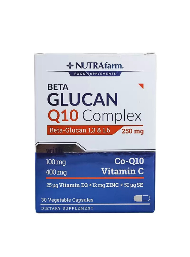 Dermoskin NutraFarm Beta Glukan Q10 Complex 250mg 30 Kapsül - Dermoskin