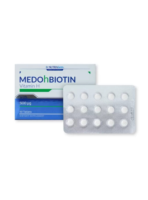Dermoskin Nutrafarm MedobioHtin 5 Mg 60 Tablet - Dermoskin