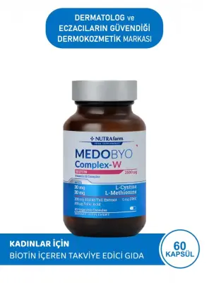 Dermoskin NutraFarm Medobyocomplex-W Biotin 60 Kapsül - 1