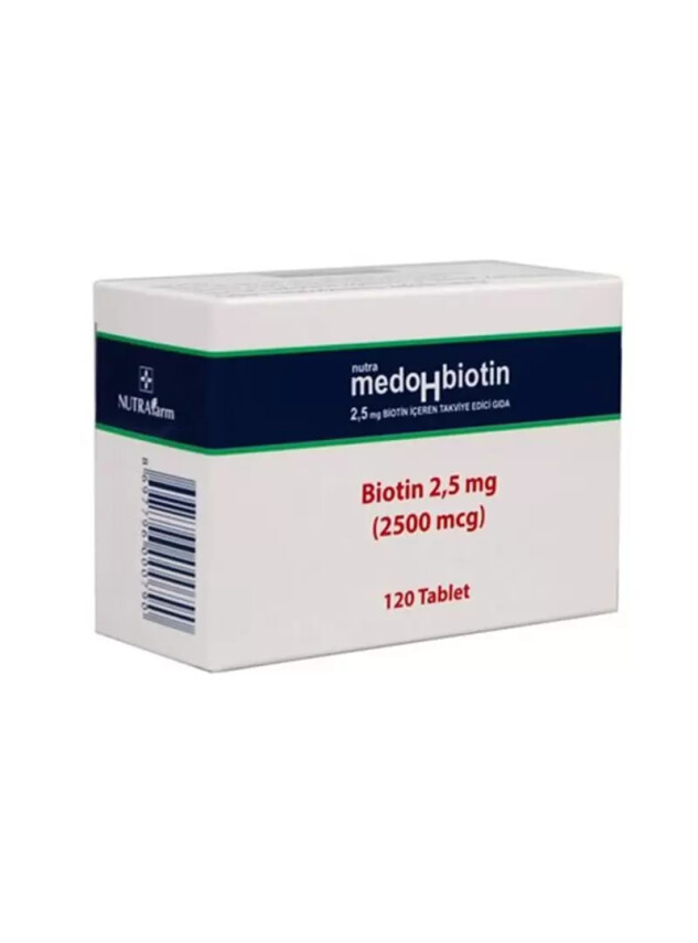 Dermoskin NutraFarm MedoHbiotin 2,5 mg 120 Tablet - Dermoskin
