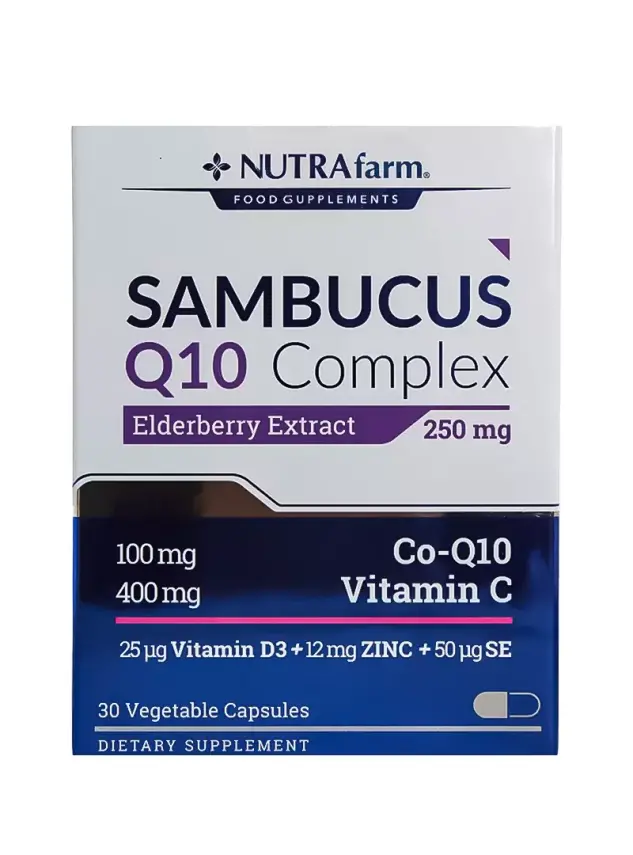 Dermoskin Nutrafarm Sambucus Q10 Complex 30 Kapsül - 1