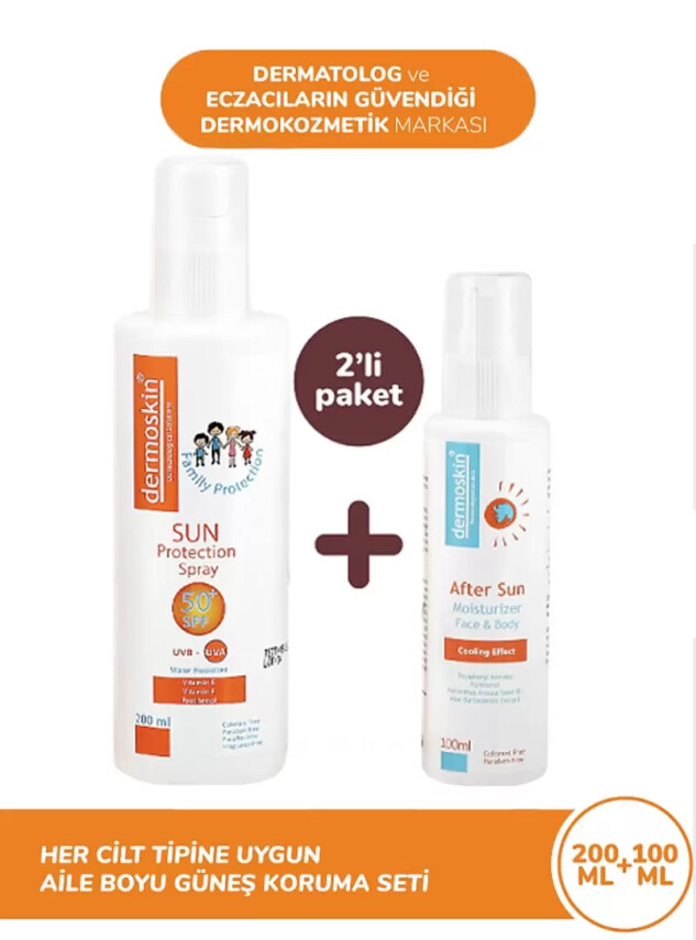Dermoskin Sun Aile Boyu Güneş Koruyucu Set - Dermoskin