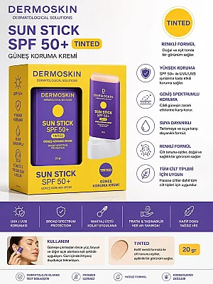 Dermoskin sun stick SPF+50 tinted - Dermoskin