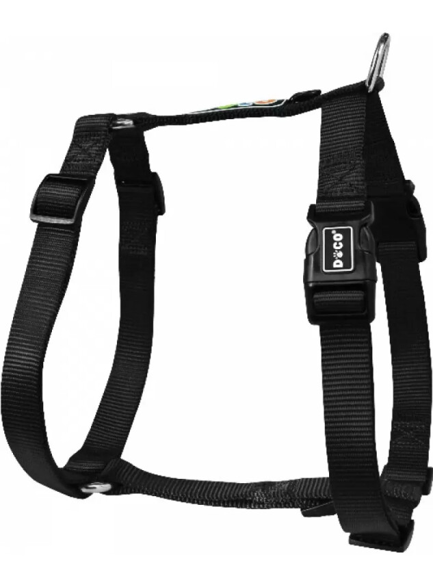 Doco Logolu Koşum Kayışı XS Siyah - Doco