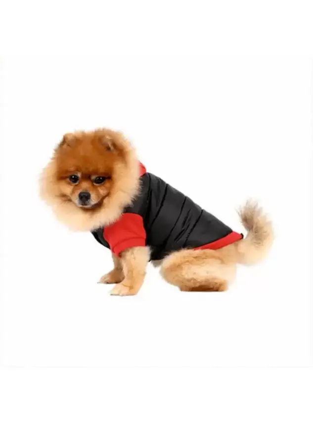 Doggy Dolly Polar Destekli Köpek Montu Siyah Small - 1