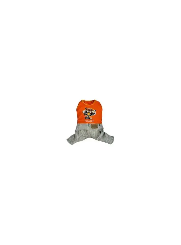 Doggy Dolly Turuncu Tişörtlü Köpek Pantolonu X Large - 1