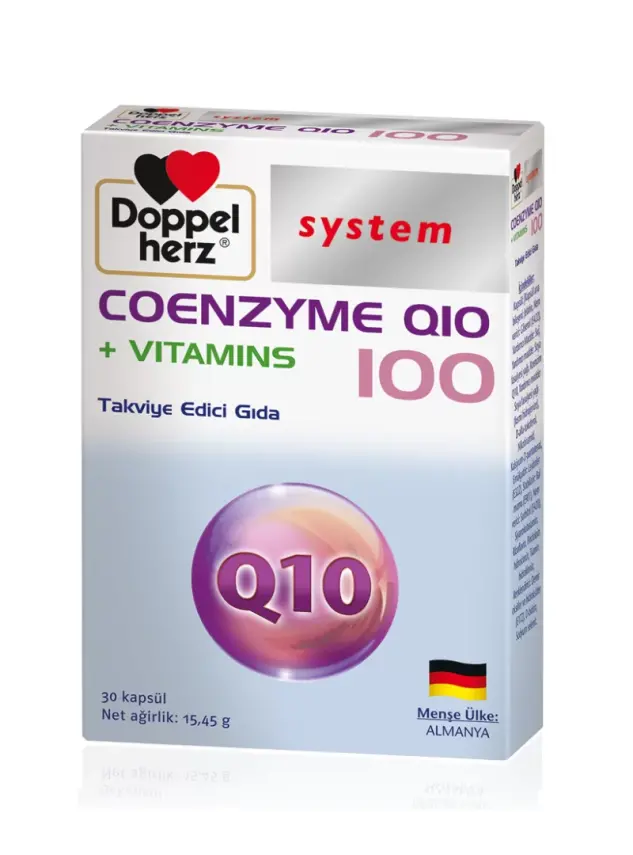 Doppel Herz Koenzim Q10 + Vitamins 100 mg 30 Kapsül - 1