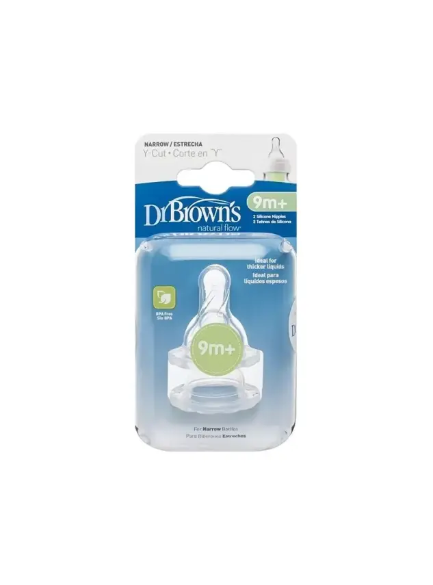 Dr. Brown's Dar Ağız Y Kesim Biberon Emziği 9Ay+ - 2