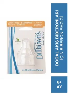 Dr Browns %0 BPA Biberon Emziği Standart 3.Aşama - 1