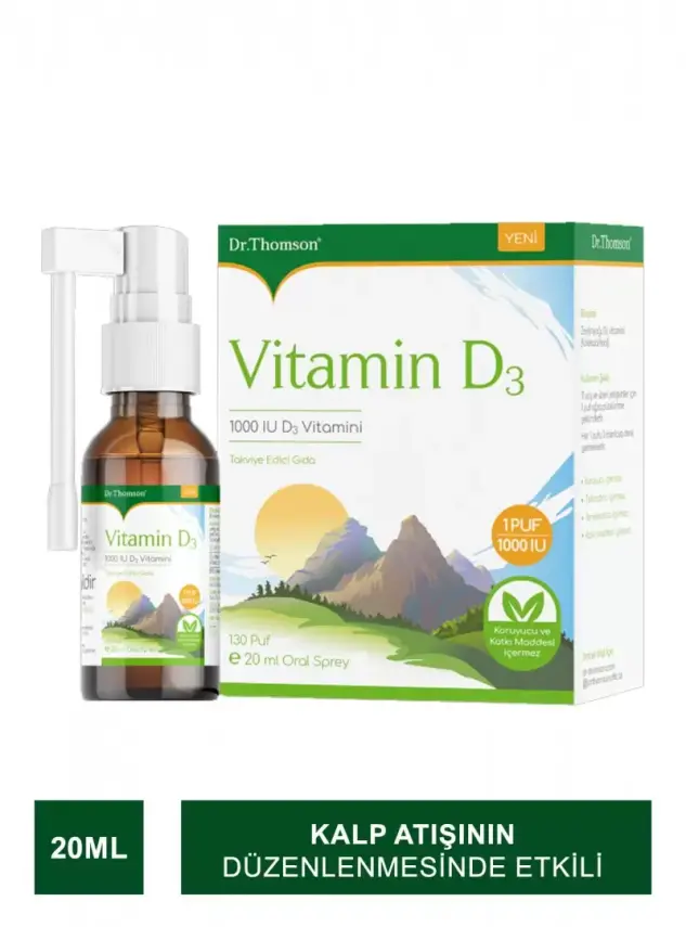 Dr. Thomson Vitamin D3 1000IU Sprey 20 ml - 1