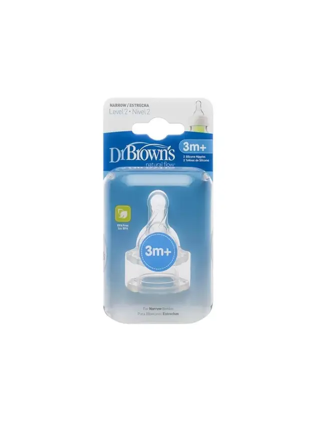 Dr.Browns 2.Aşama Dar Ağız Standart Biberon Emziği 3 Ay+ - 2