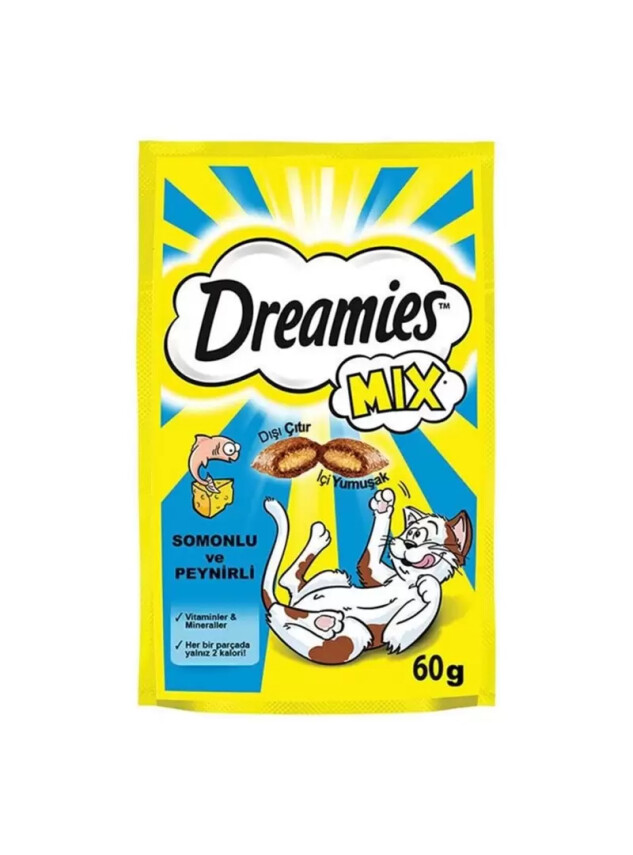 Dreamies Mix Somonlu&Peynirli Kedi Ödül Maması 60 gr - Dreamies