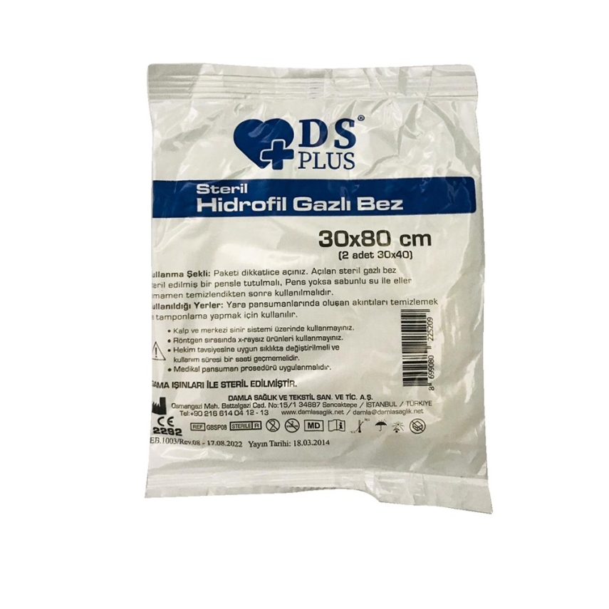 DS Plus Hidrofil Gazlı Bez 30cm x 80cm - 1