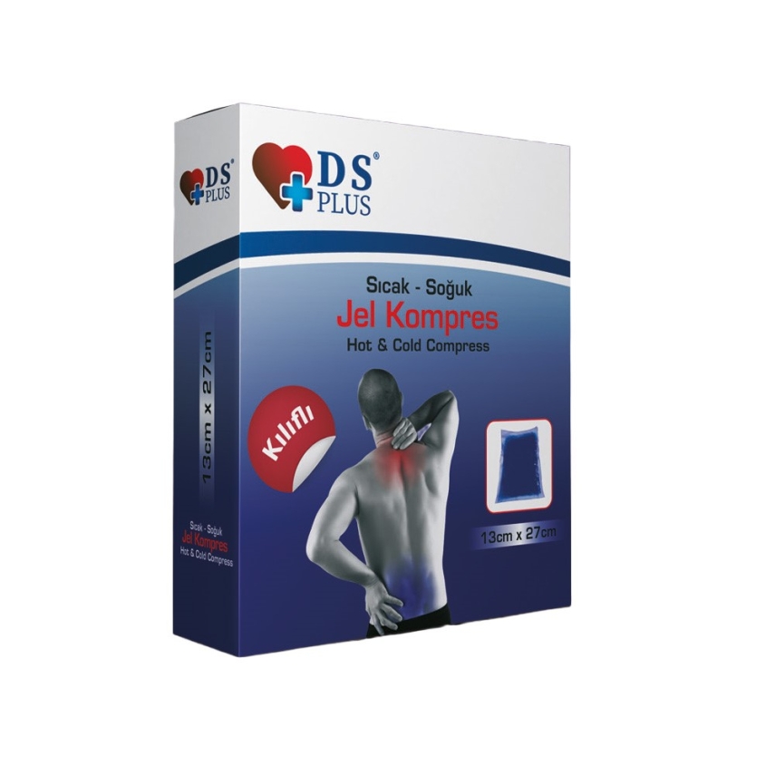 DS Plus Sıcak Soğuk Kompres Kılıflı 13x27 cm - 1