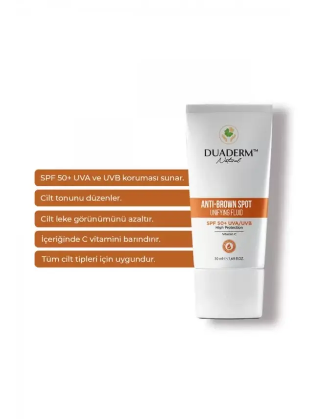 Duaderm Anti-Brown Spot Unifying Fluid Spf50+ Leke Karşıtı Güneş Kremi 50ml - 2