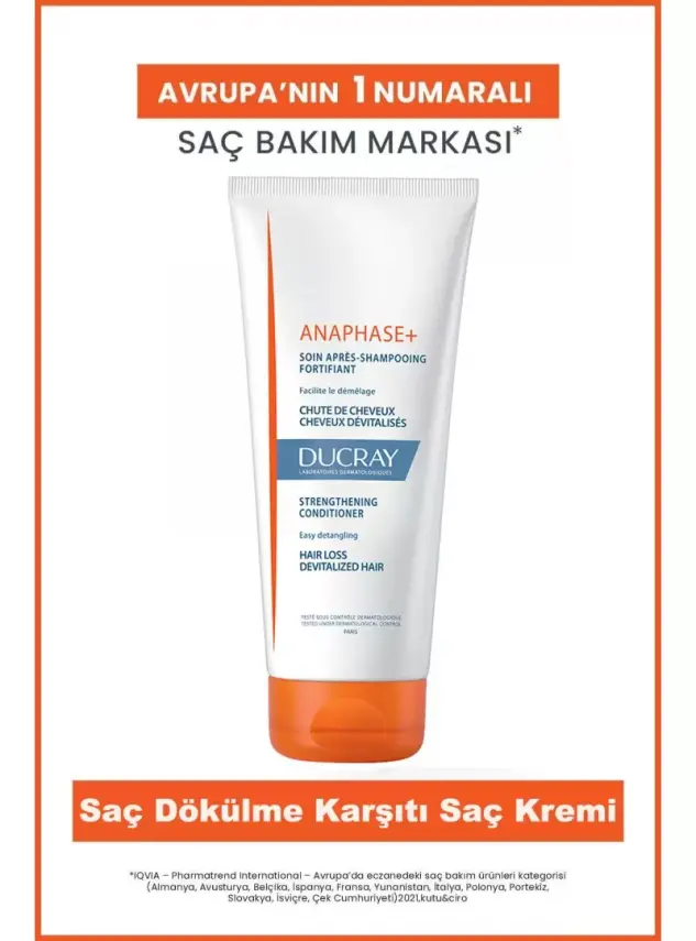 Ducray Anaphase+ Conditioner Saç Dökülmesi Karşıtı Saç Kremi 200ml - 1