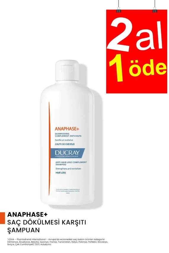 Ducray Anaphase+ Saç Dökülmesi Karşıtı Şampuan 400ml - 2AL1ÖDE - 1