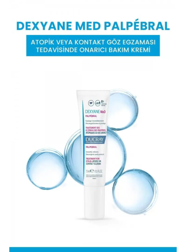 Ducray Dexyane Med Palpebral Atopik veya Kontakt Göz Egzaması Tedavisinde Onarıcı Bakım Kremi 15 ml - Ducray