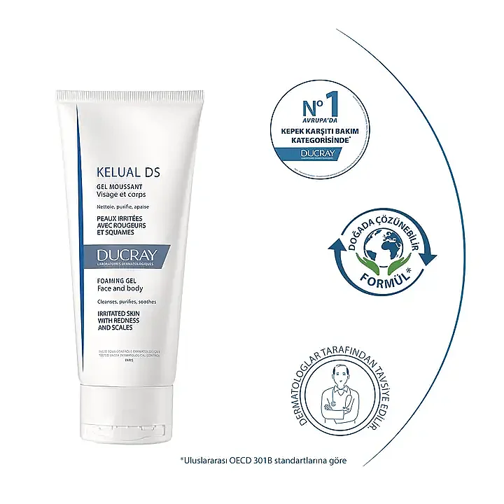 Ducray Kelual DS Gel Pullanma Karşıtı Temizleme Jeli 200 ml - 6