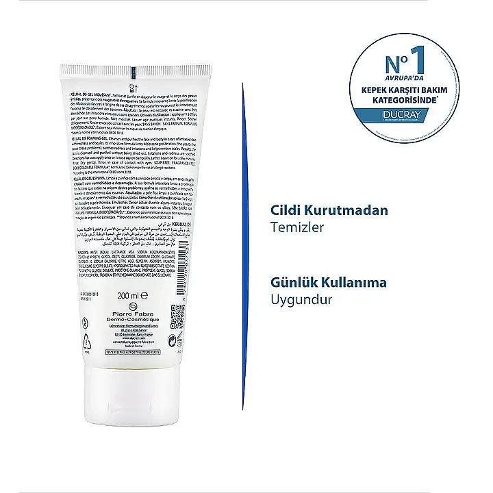 Ducray Kelual DS Gel Pullanma Karşıtı Temizleme Jeli 200 ml - 5