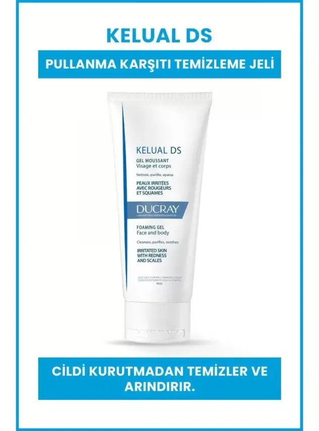 Ducray Kelual DS Gel Pullanma Karşıtı Temizleme Jeli 200 ml - 1