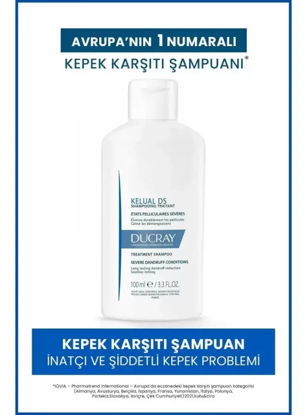 Ducray Kelual DS İnatçı ve Şiddetli Kepek Karşıtı Şampuan 100 ml - 1