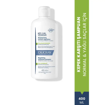 Ducray Kelual Squanorm Normal ve Yağlı Saçlar İçin Kepek Karşıtı Şampuan 400 ml - 1