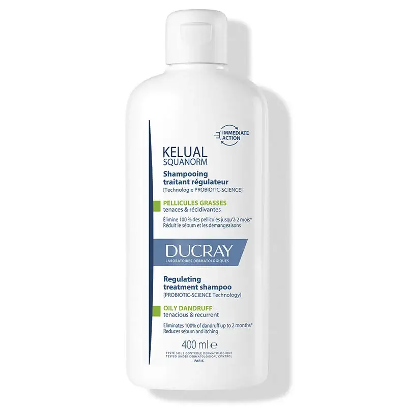 Ducray Kelual Squanorm Normal ve Yağlı Saçlar İçin Kepek Karşıtı Şampuan 400 ml - 2