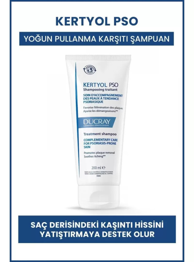 Ducray Kertyol PSO Yoğun Pullanma Karşıtı Şampuan 200ml - Ducray