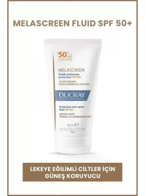 OUTLET-Ducray Melascreen Fluid Spf 50+ Leke Karşıtı Normal/Karma Ciltler İçin Güneş Koruyucu 50ml - Ducray