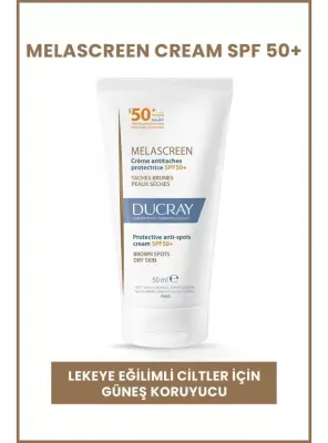 Outlet - Ducray Melascreen UV Cream SPF 50+ Leke Karşıtı Kuru Ciltler İçin Güneş Koruyucu 50ml - Ducray
