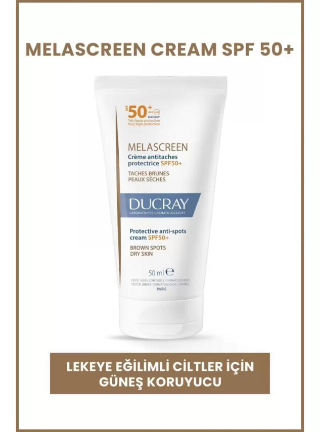 Ducray Melascreen UV Cream SPF 50+ Leke Karşıtı Kuru Ciltler İçin Güneş Koruyucu 50ml - Ducray