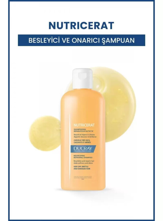 Ducray Nutricerat Yıpranmış ve Çok Kuru Saçlar İçin Şampuan 200ml - Ducray