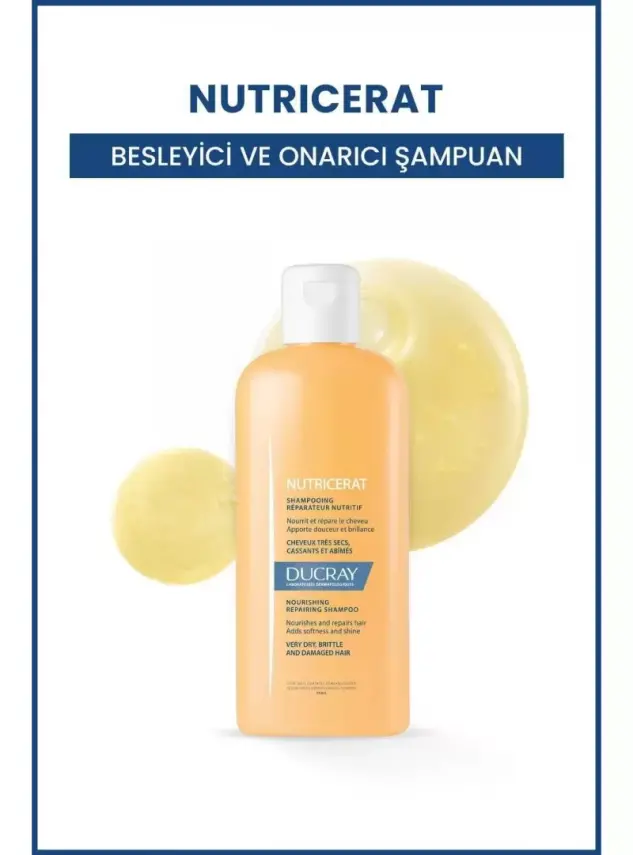 Ducray Nutricerat Yıpranmış ve Çok Kuru Saçlar İçin Şampuan 200ml - 1