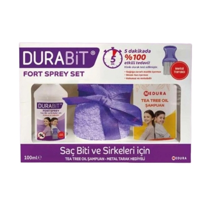 Durabit Fort Saç Biti ve Sirkeler İcin Sprey 100 ml + Şampuan ve Havlu Hediyeli - Durabit