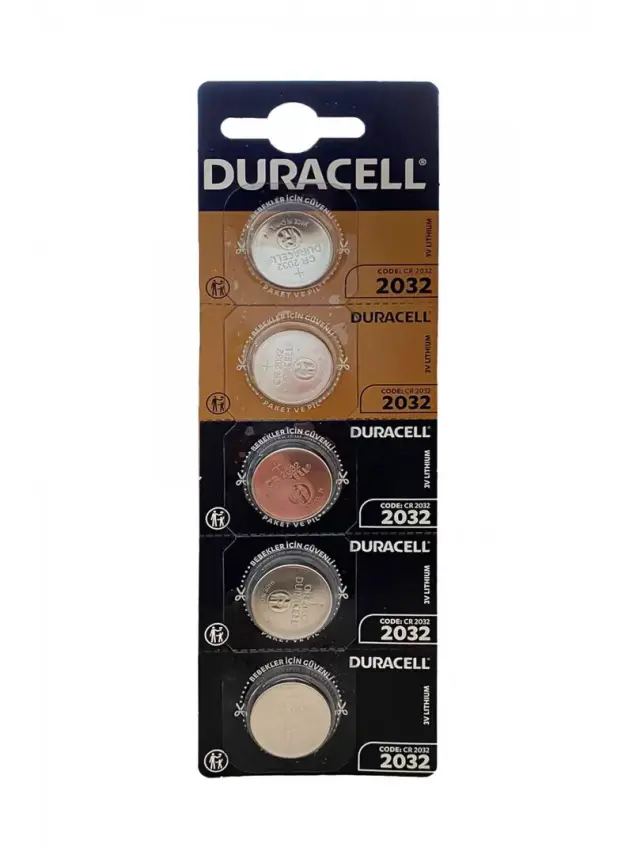 Duracell 2032 3 Volt Düğme Pil 5'li Paket - 1