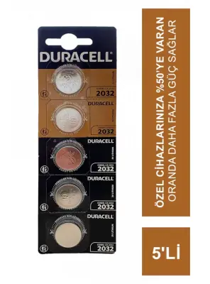 Duracell 2032 3 Volt Düğme Pil 5'li Paket - 2