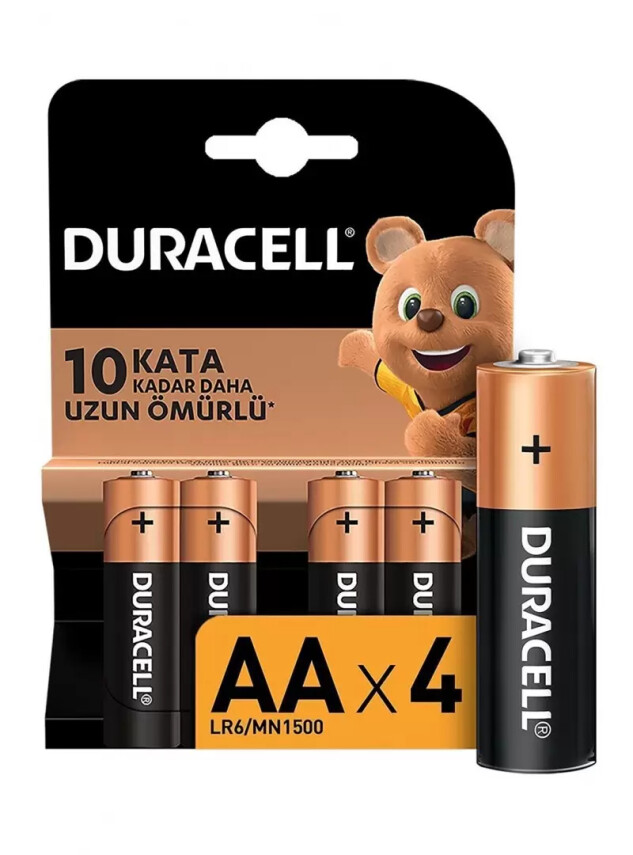 Duracell AA 4'lü Kalem Pil - LR6/MN1500- - Duracell