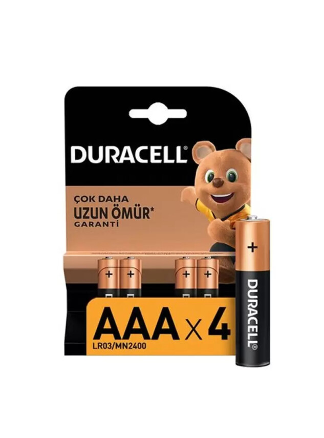 Duracell AAA 4'lü İnce Pil - LR03/MN1500- - Duracell