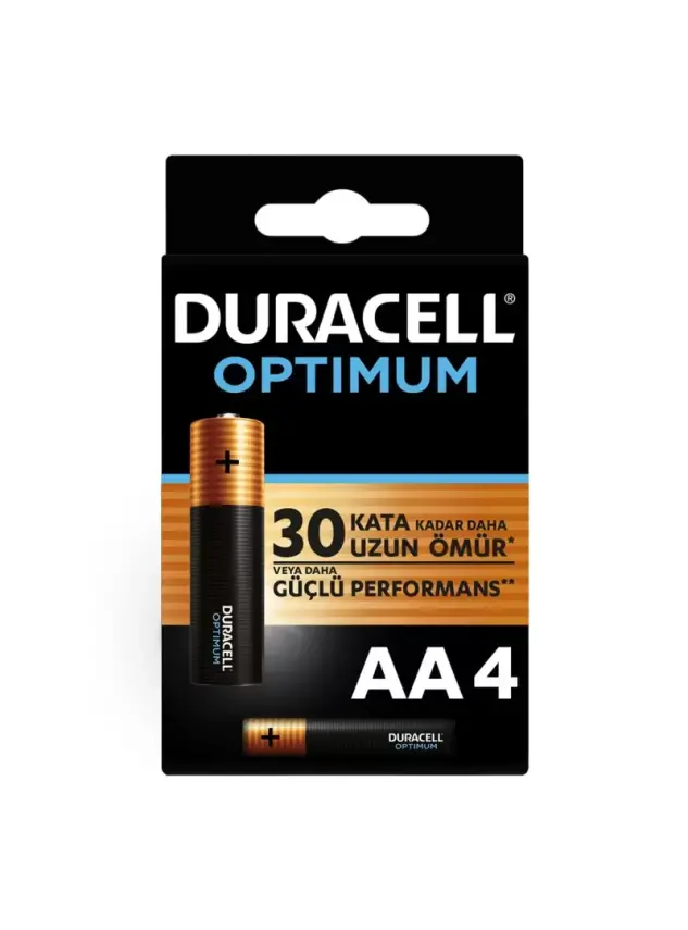 Duracell Optimum Alkalin AA Kalem Piller 4'lü Paket - 1