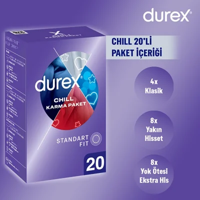 Durex Chill Karma Paket 20’li Prezervatif - 2