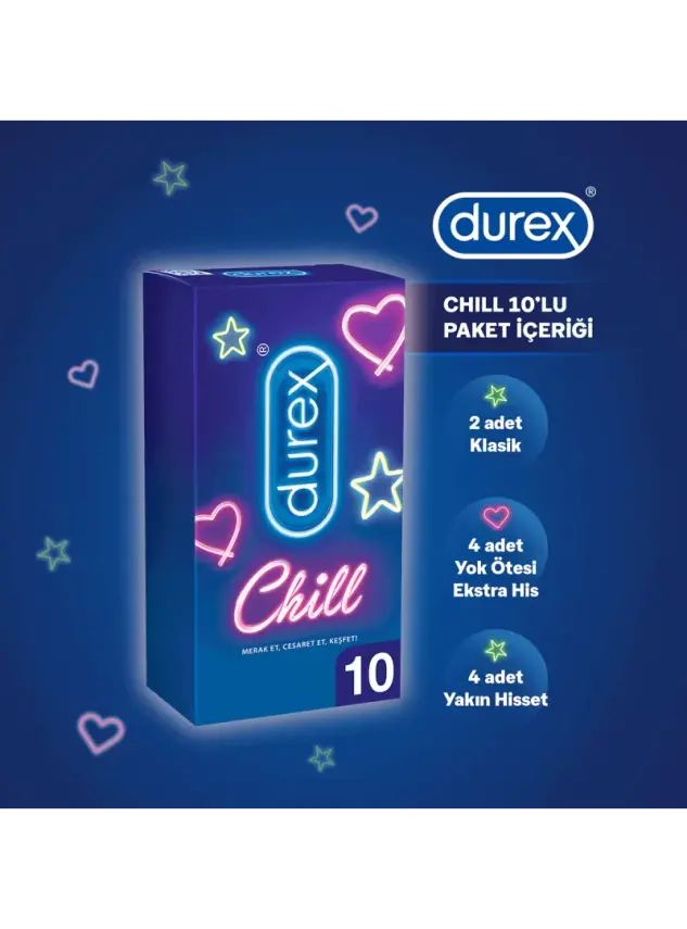 Durex Chill Prezervatif 10 Adet - 2