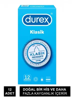 Durex Klasik Prezarvatif 12'li - 1