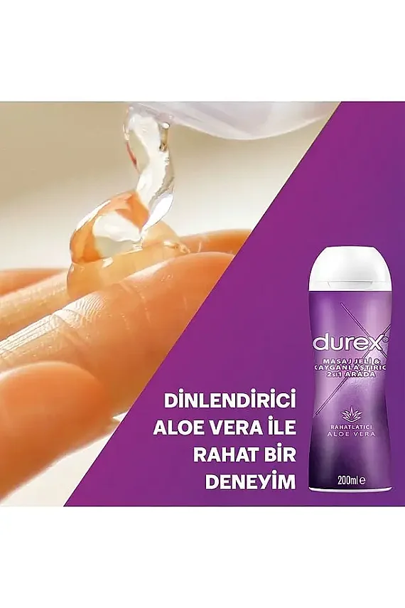 Durex Play 2si 1 Arada Aloe Vera Rahatlatıcı Etkili Jel 200 ml - 3
