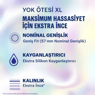 Durex Yok Ötesi Ekstra İnce Ekstra XL 20li Prezervatif - 3